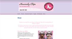 Desktop Screenshot of heavenlyclipsgrooming.com